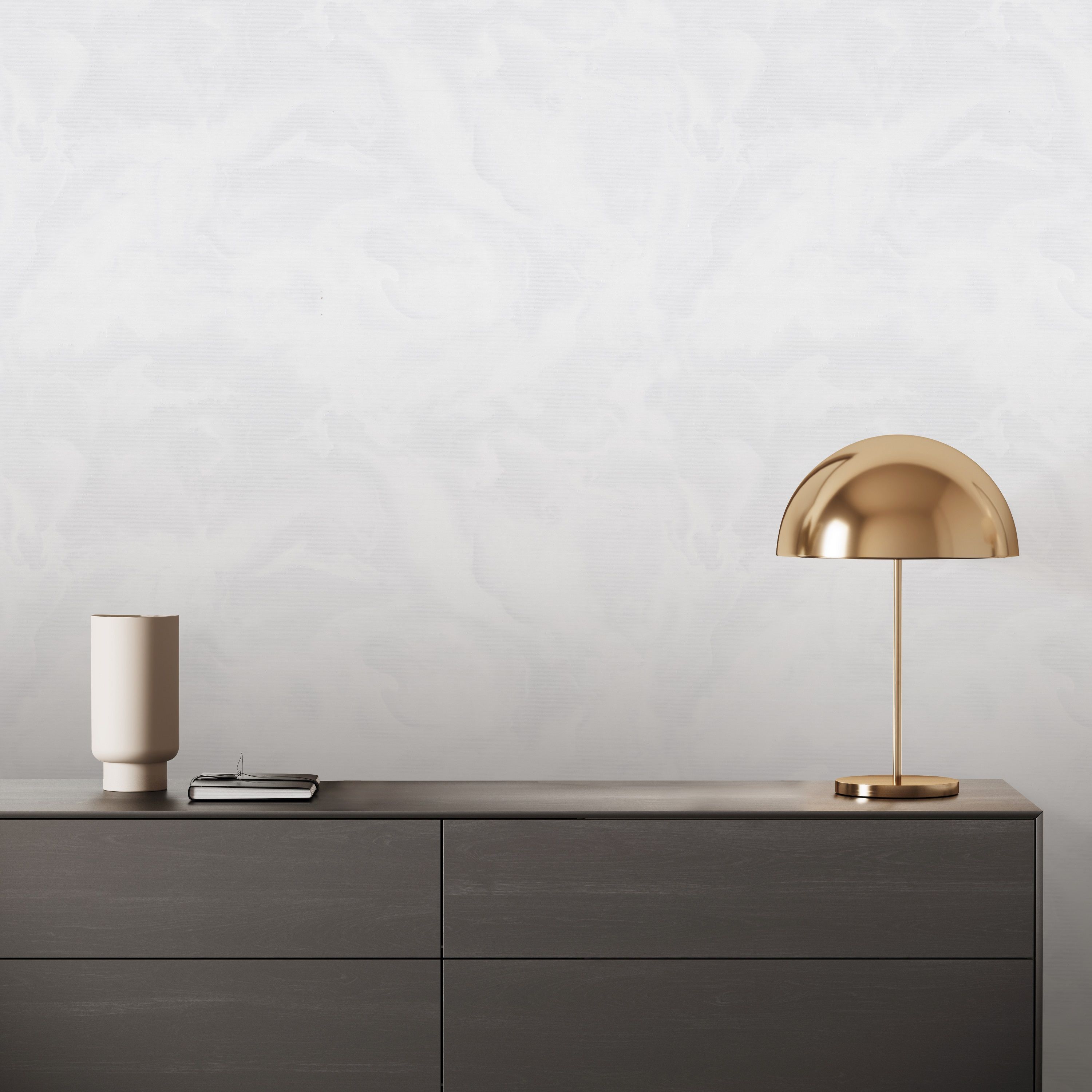 Обои Euro Decor Floravento 7325-24 серые штукатурка 1,06х10,05 м