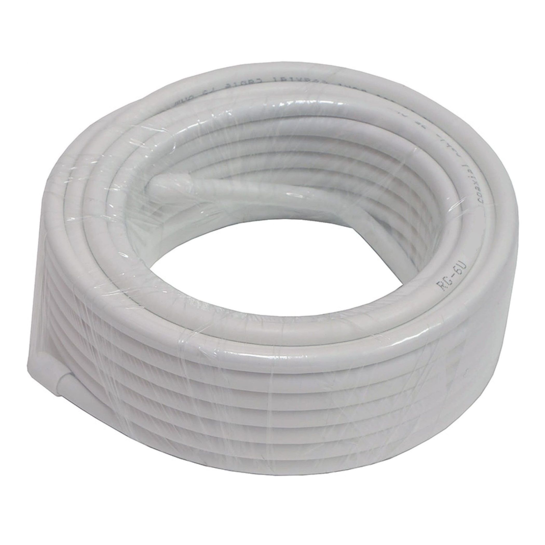 КАБЕЛЬ коаксиальный RG -6 U белый длина 10  м 1126-3