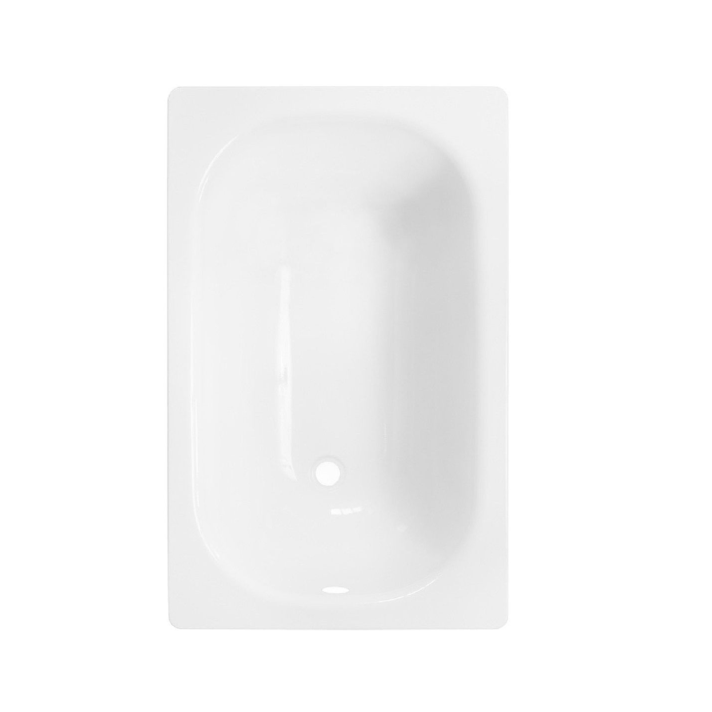 Ванна стальная Antika 120х70 см белая орхидея с опорной подставкой