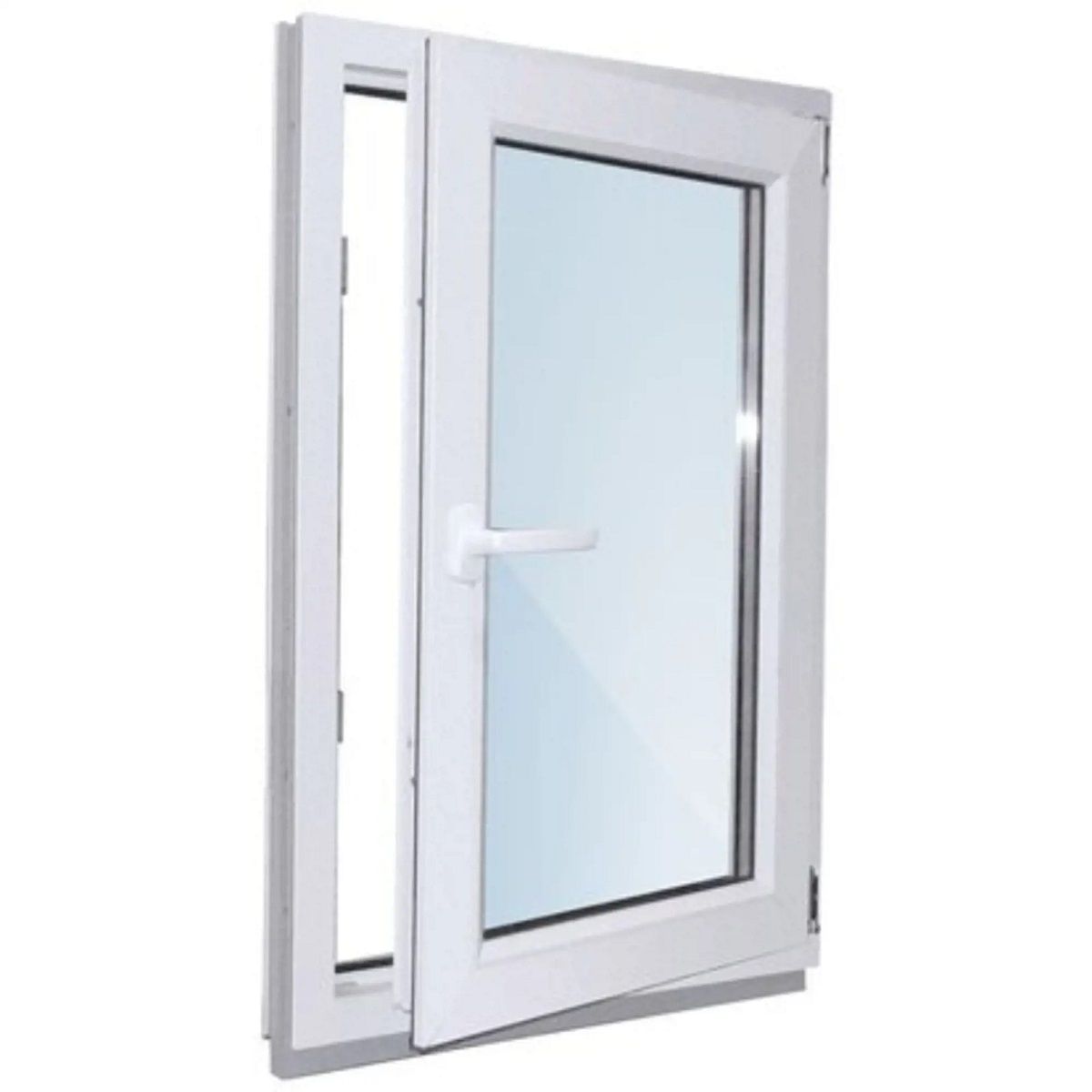 Окно ПВХ 500х570 мм ПВХ комплект 32 мм 2 камеры ВИТРИНА+ белое