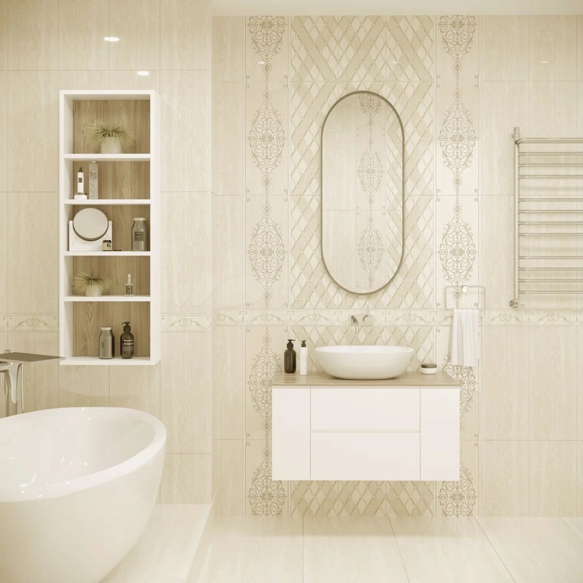 Керамогранит Gracia Ceramica Regina beige PG 01 45х45 см бежевый 1,62 м2