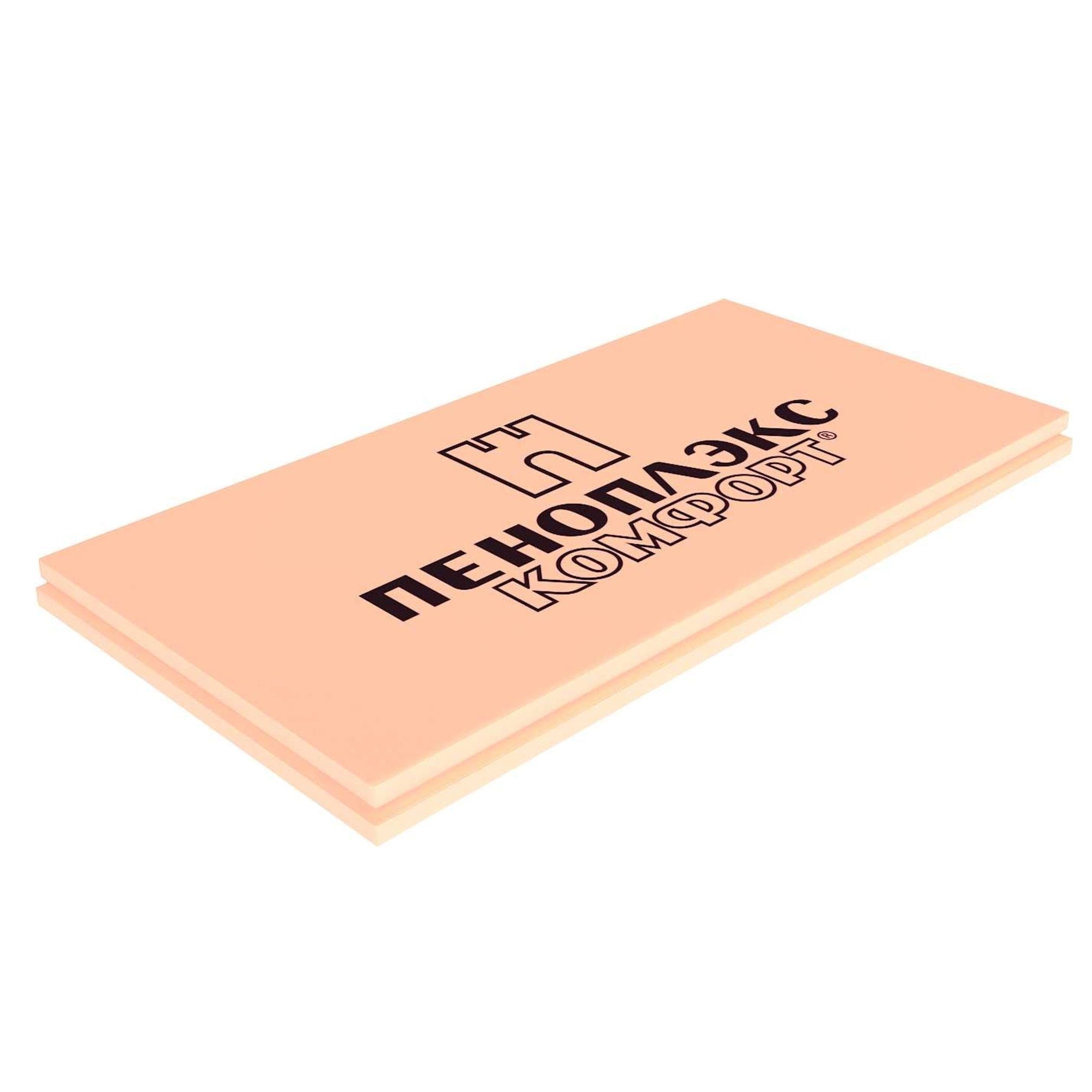 Пенополистирол экструзионный Пеноплэкс Комфорт 30x585x1185 мм (13 шт, 9 м2, 0,27 м3)