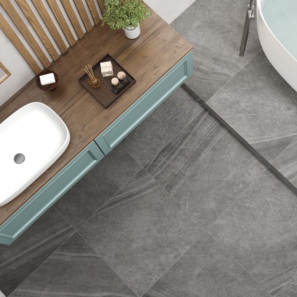 Керамогранит Alma Ceramica Olsa GFU04OLS44R 60x60 см 9 см серый матовый 2 сорт 1,8 м2