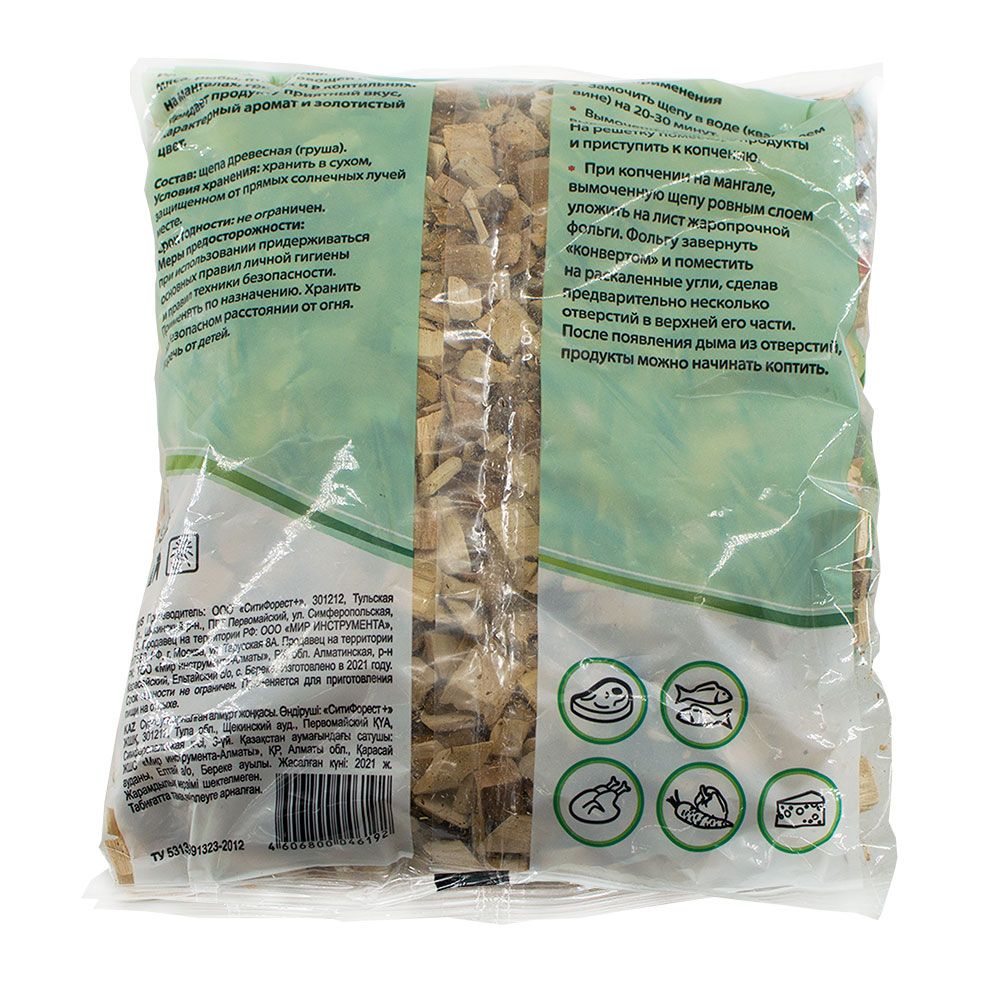 Щепа для копчения Груша 1 л Palisad Camping