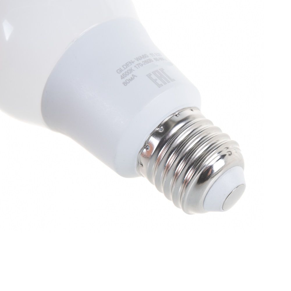 Лампа светодиодная LED General А60 11Вт 4500K E27 белая