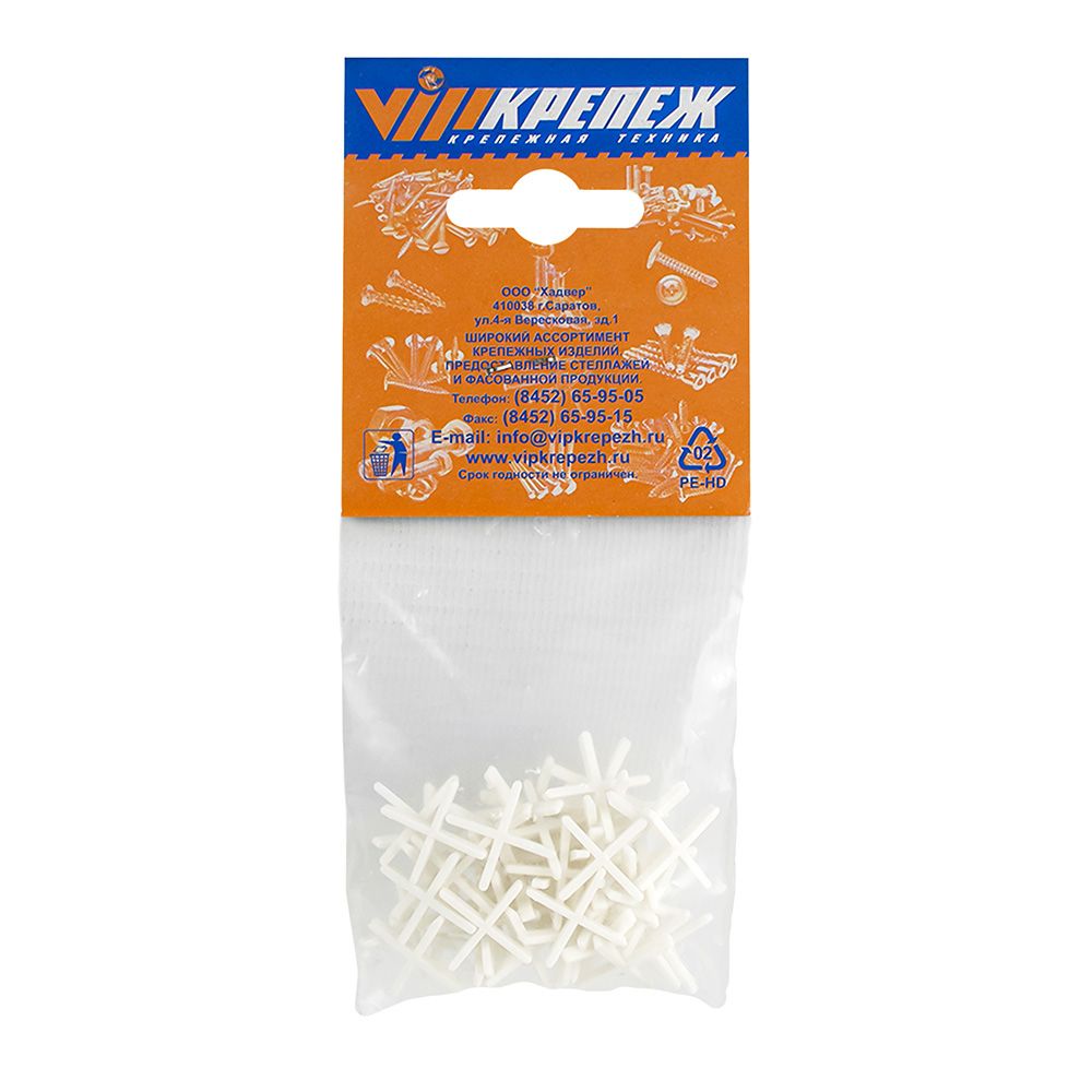 Крестики для кафельной плитки 1,5мм. (48)