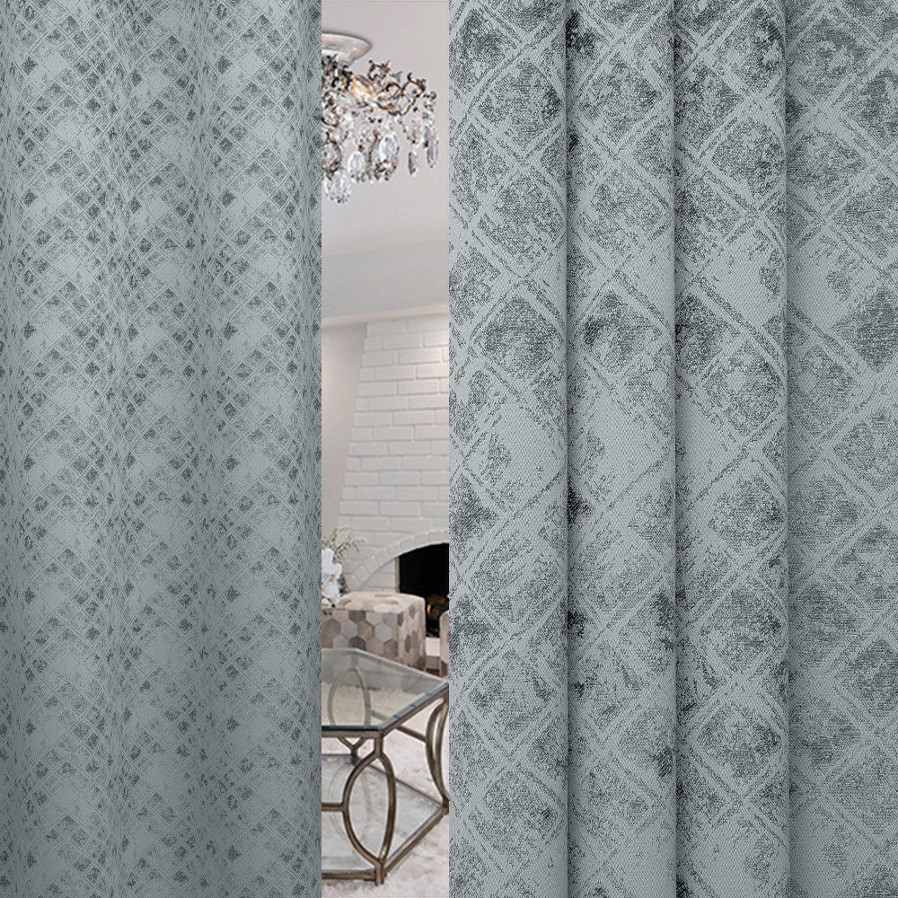 Ткань для штор Портьера жаккард TC SOFT2223-042/150 PJac NC серый
