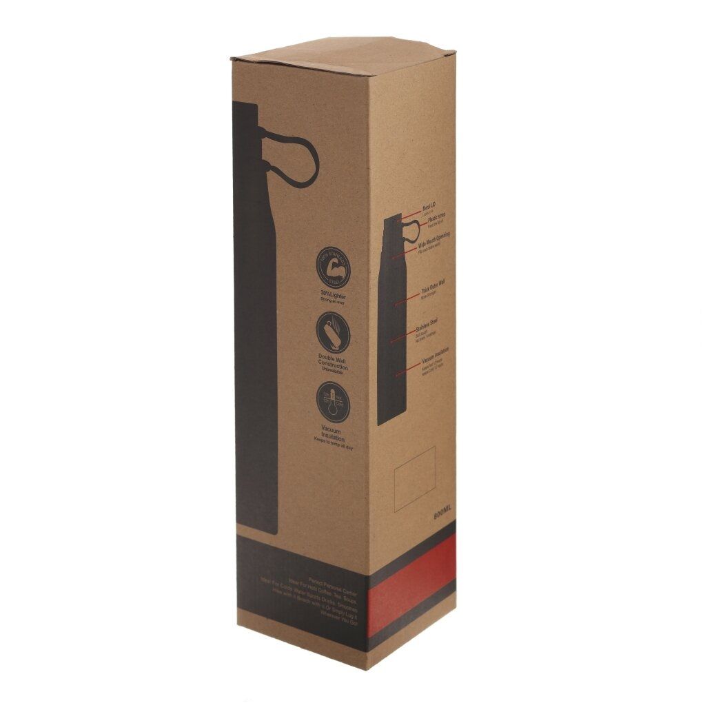 Термос 800 мл 9х8х28 см 3 вида 758951