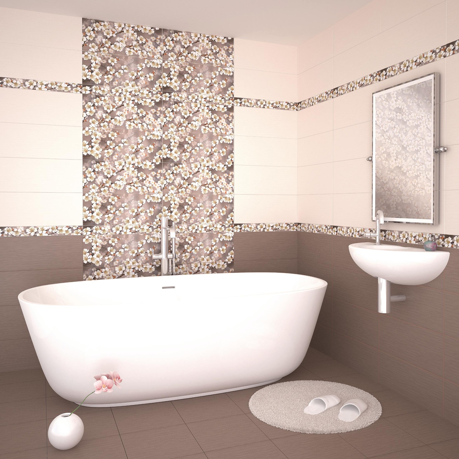 Плитка настенная Azori Amati Beige 20,1х50,5 см бежевая 1,52 м2