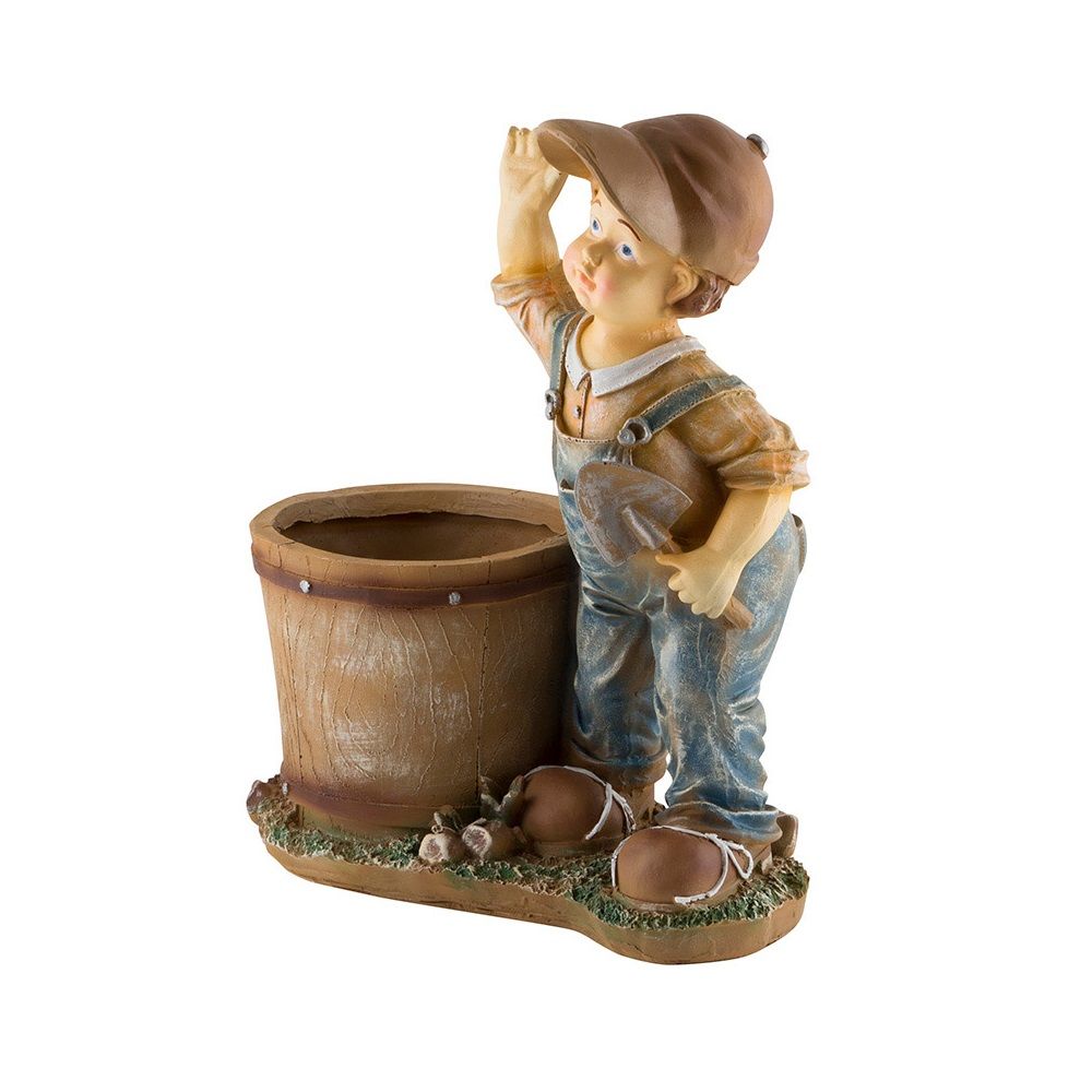 Фигура садовая Мальчик с совочком h45 см 169344