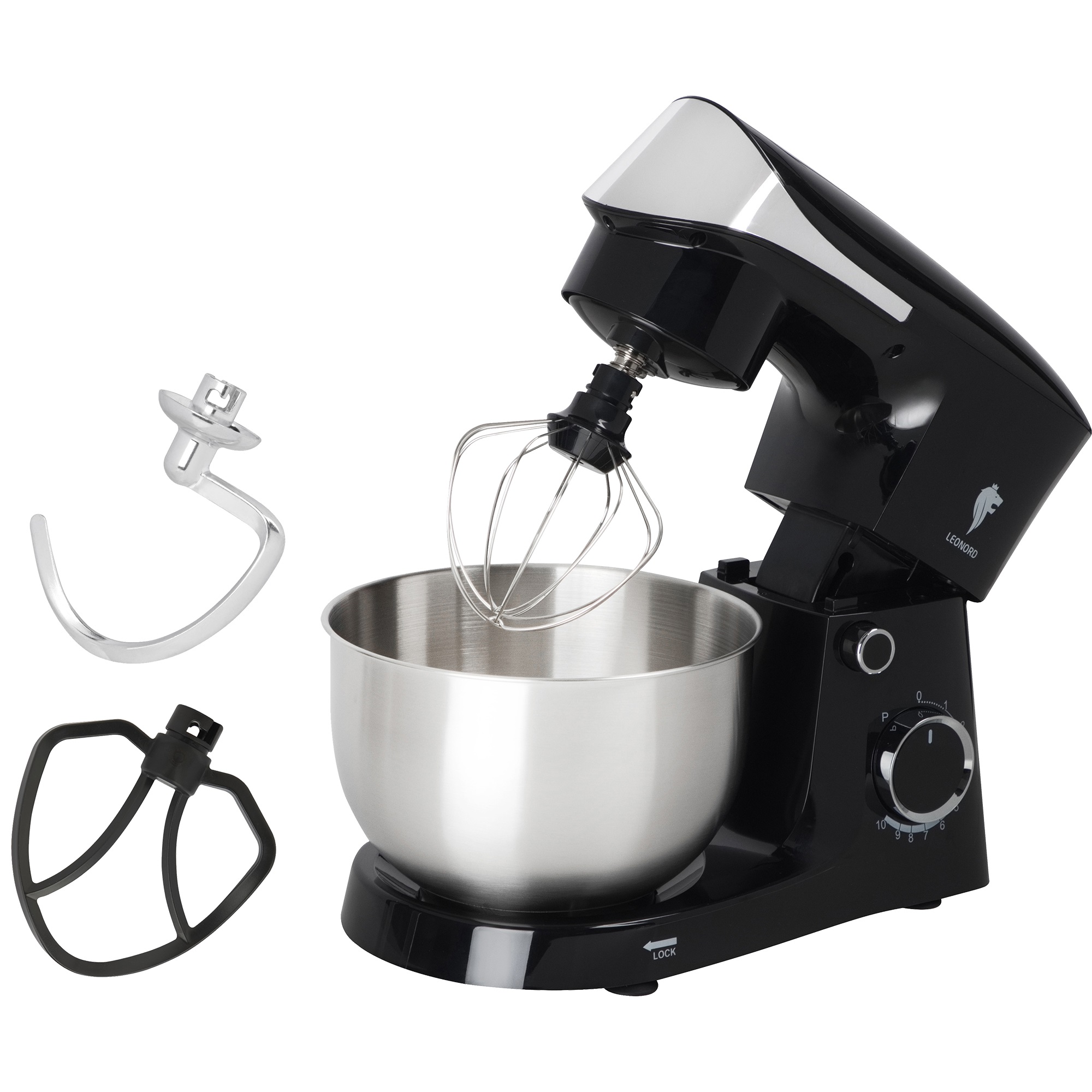 Миксер планетарный Leonord LE-1778 черный 1500Вт