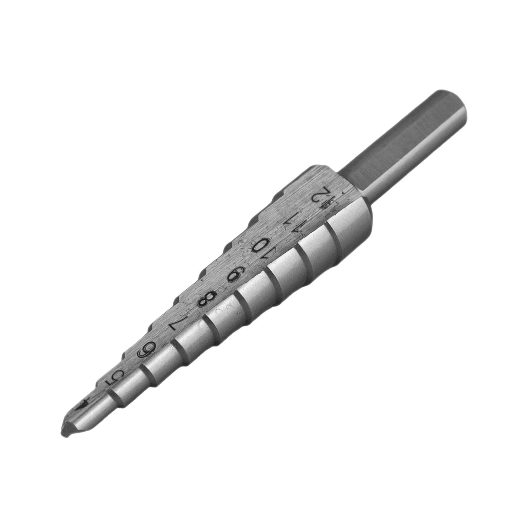 Сверло по металлу ступенчатое 4-12 мм 9 ступеней HSS Курс 36401