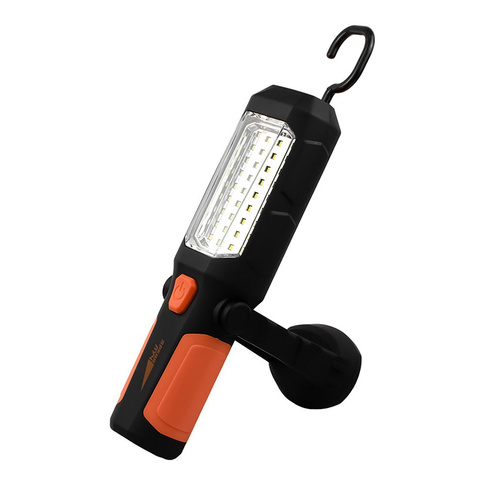 ФОНАРЬ ЯРКИЙ ЛУЧ "Оптимус" автомоб, 2 реж(прожектор0,5W/кемпинг 36LED) магнит/крюк, на 3хАА