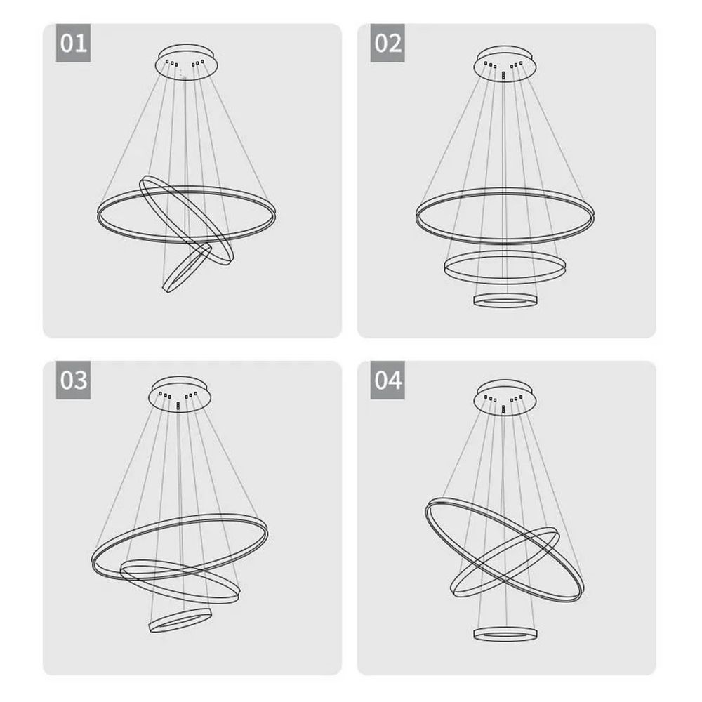 Светильник подвесной LED Decor 4032 Black 80Вт 3000-6000К 600х600 мм черный