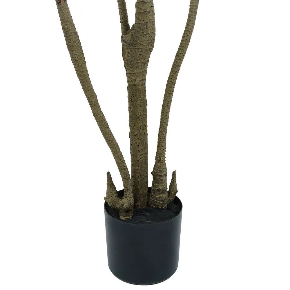 Растение искусственное Юкка 4 ветки 102 листа h150 см в кашпо