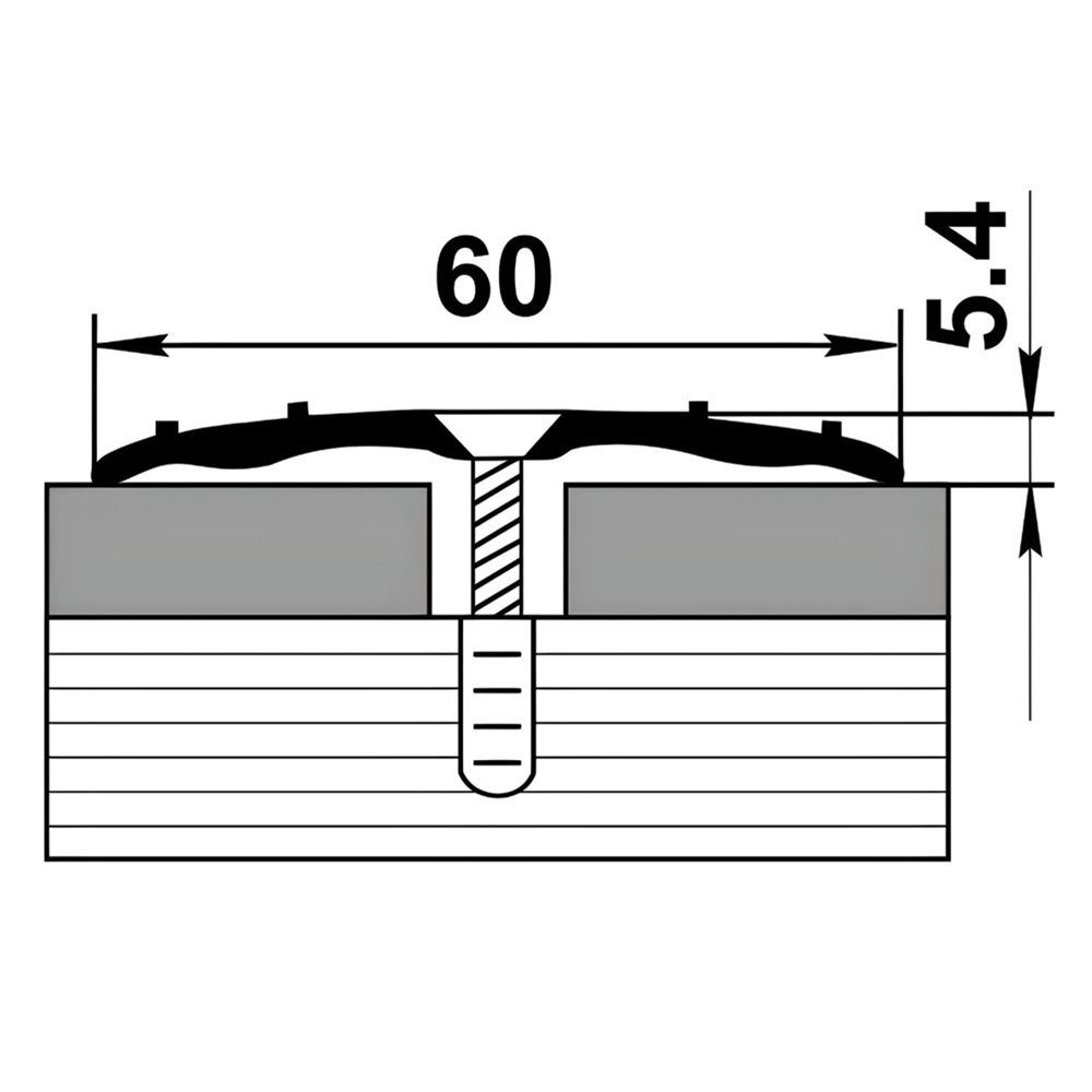 Профиль одноуровневый ПС 07.900.R159 60х900 мм Дуб английский