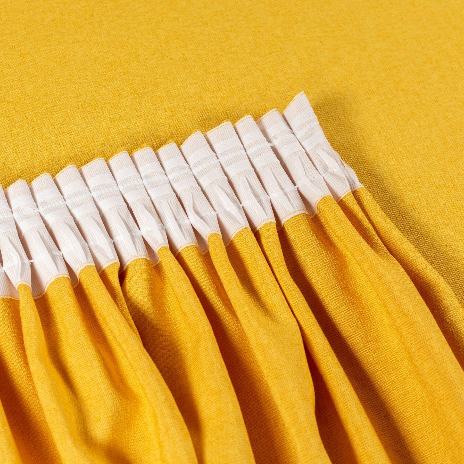 Портьерная штора Престон 160x260 см янтарный д/сет