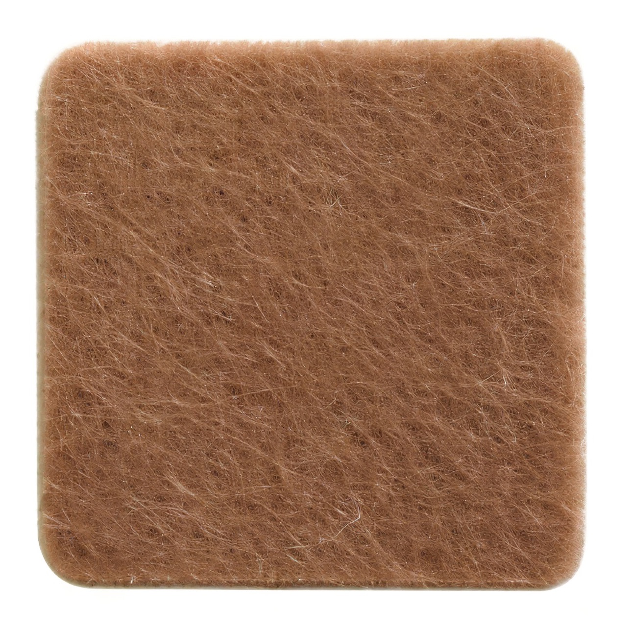 Подпятник войлочный 2,5х2,5 см 32 шт коричневый 21120