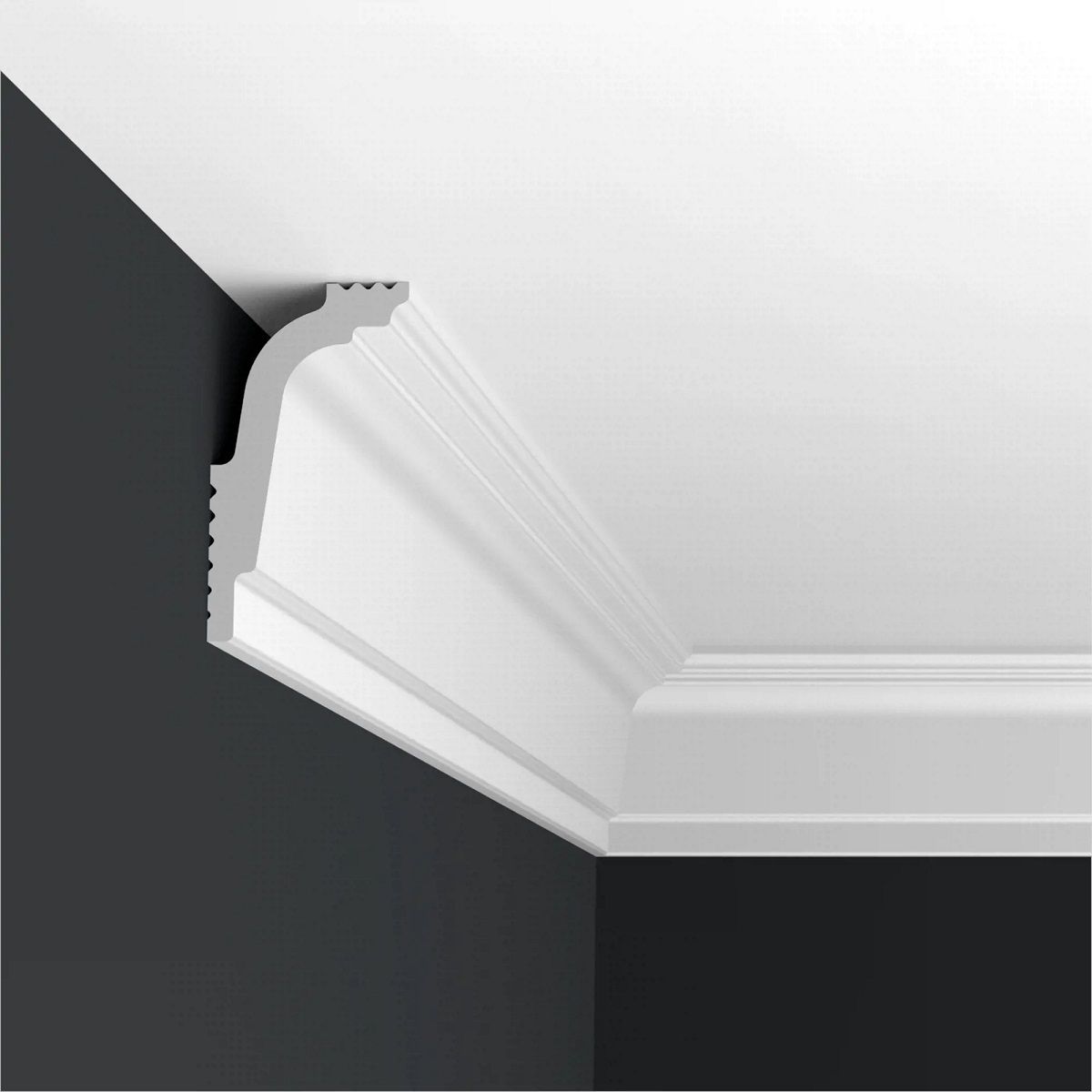 Плинтус потолочный Формат 06011D 60 мм 2 м дюрополимер