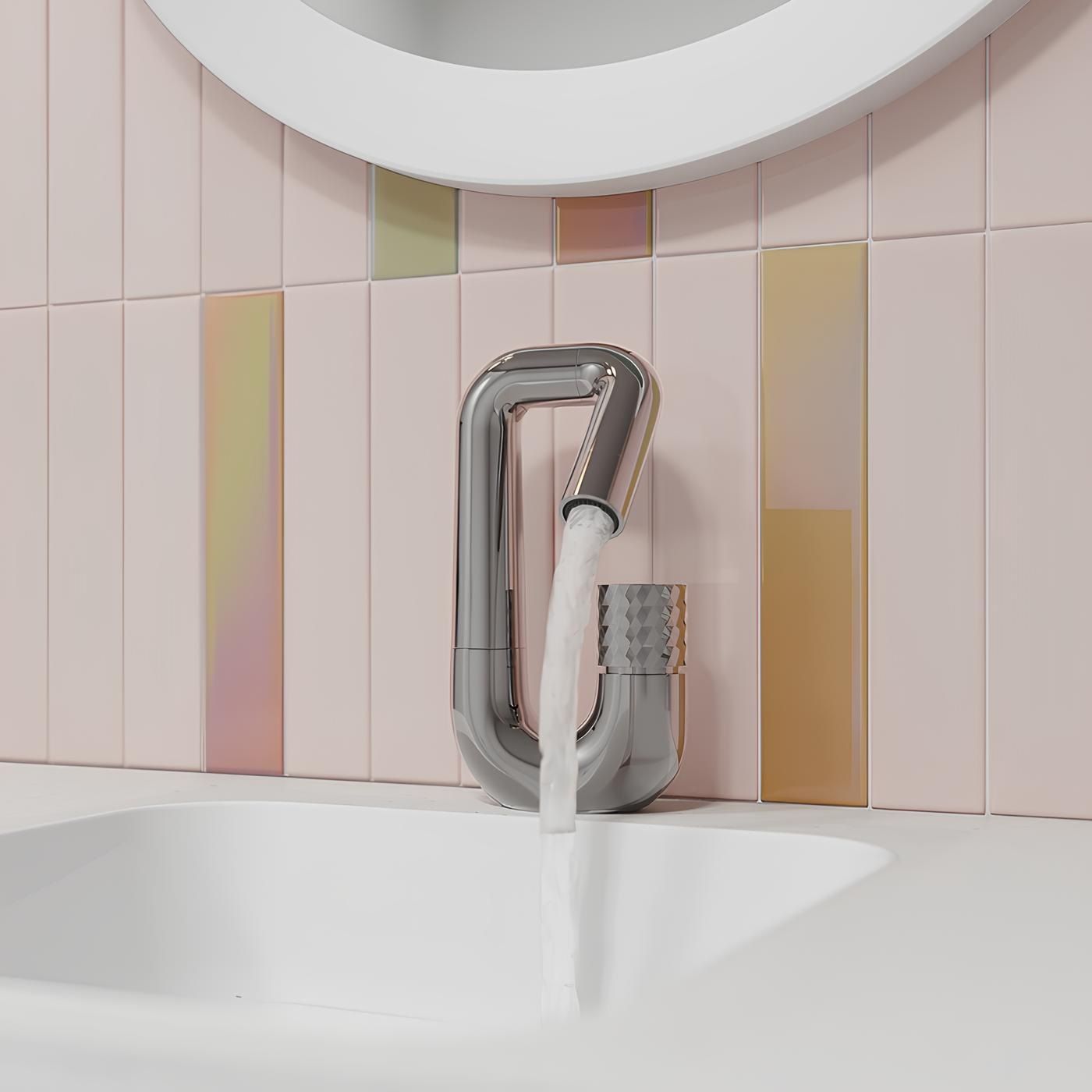 Cмеситель для раковины Iddis Twist TWISBBTi01 с управлением Push Control