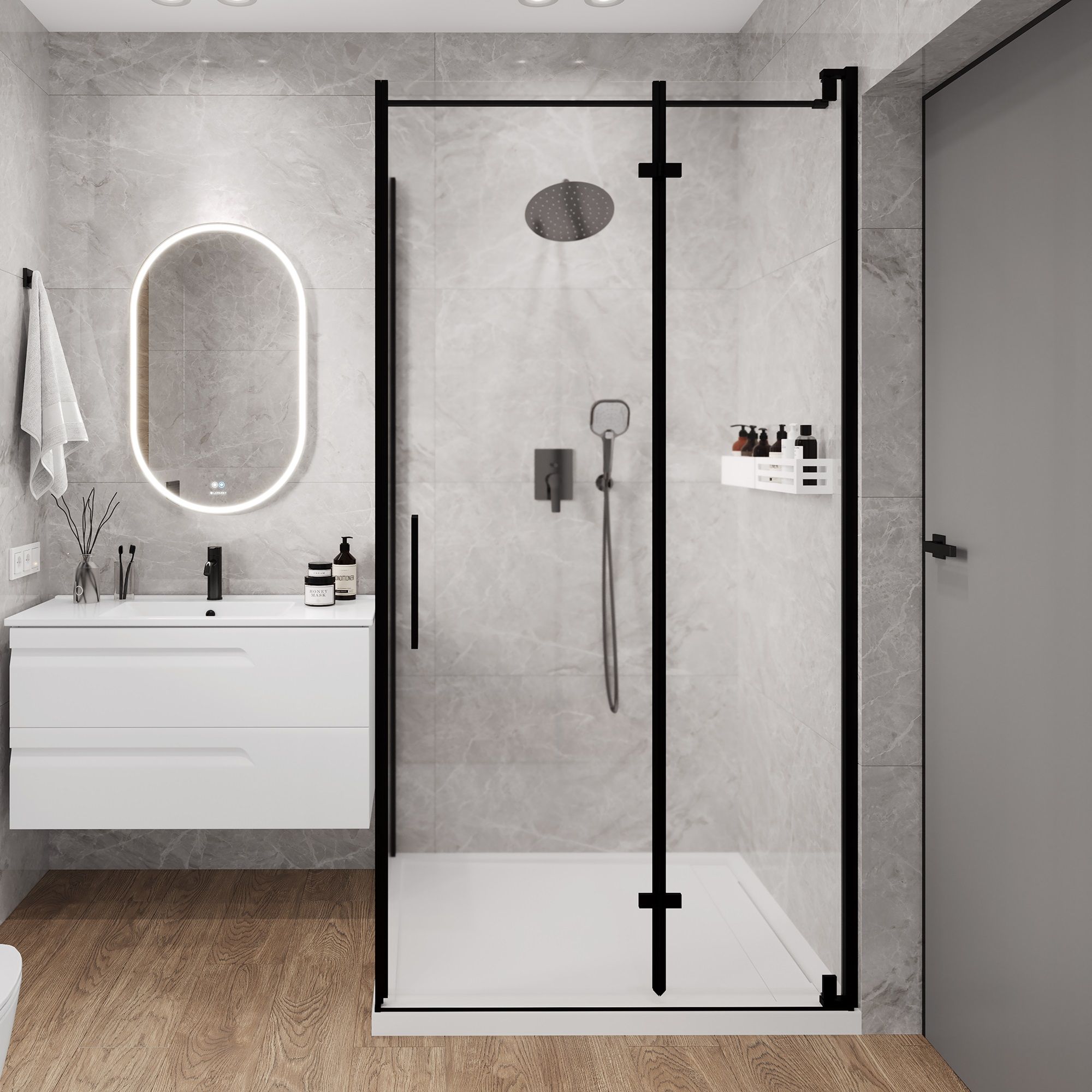 Керамогранит Ceradim Mramor Princess Grey 60х60 см серый полированный 1,44 м2