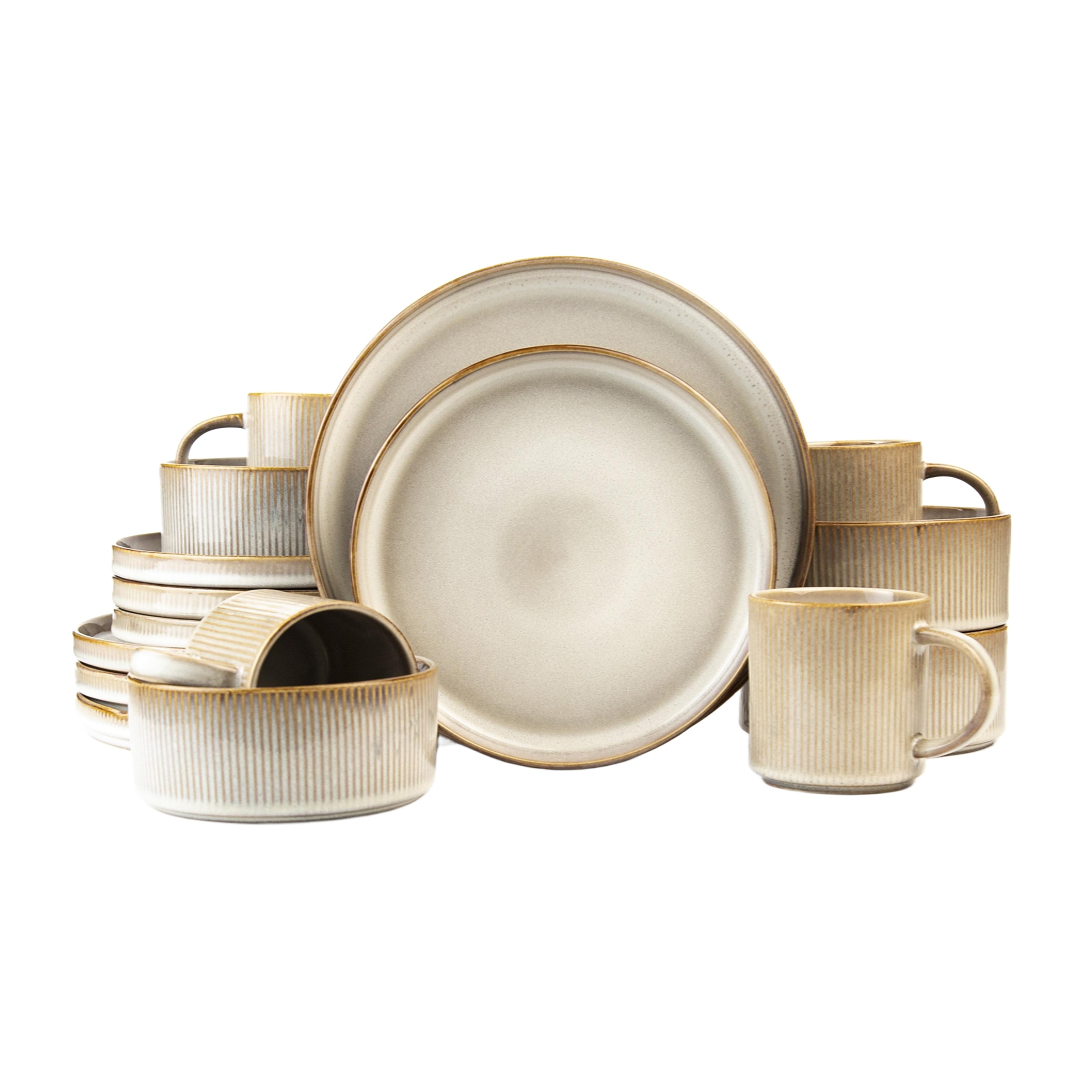 Набор столовый Fiona Aina на 4 персоны 16 предметов керамика