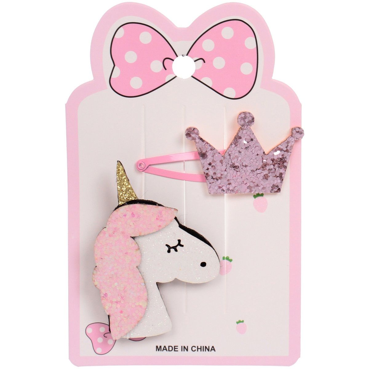 Аксессуары для волос детские с сумочкой Little Treasure Princess 2 зажима, сумочка