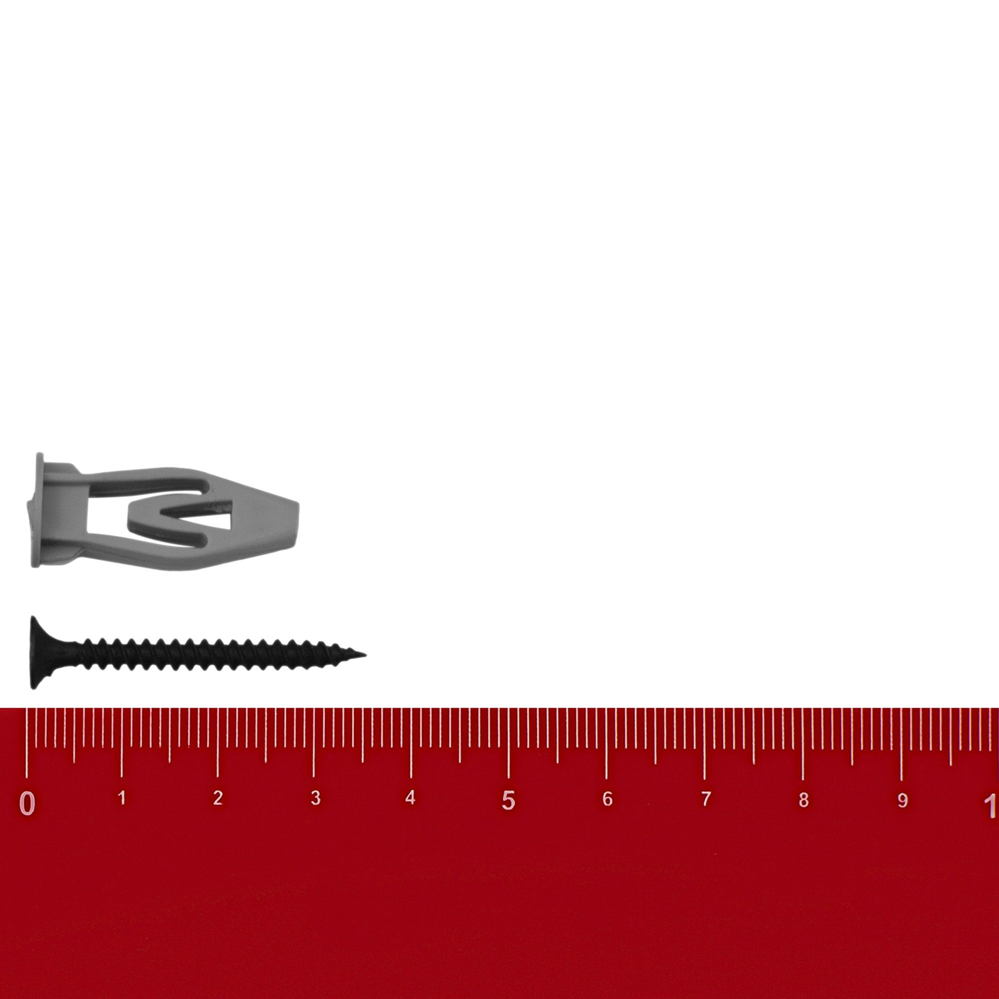 Дюбель для гипсокартона бабочка 3,5х35 мм с саморезом 8х28 мм 6 шт