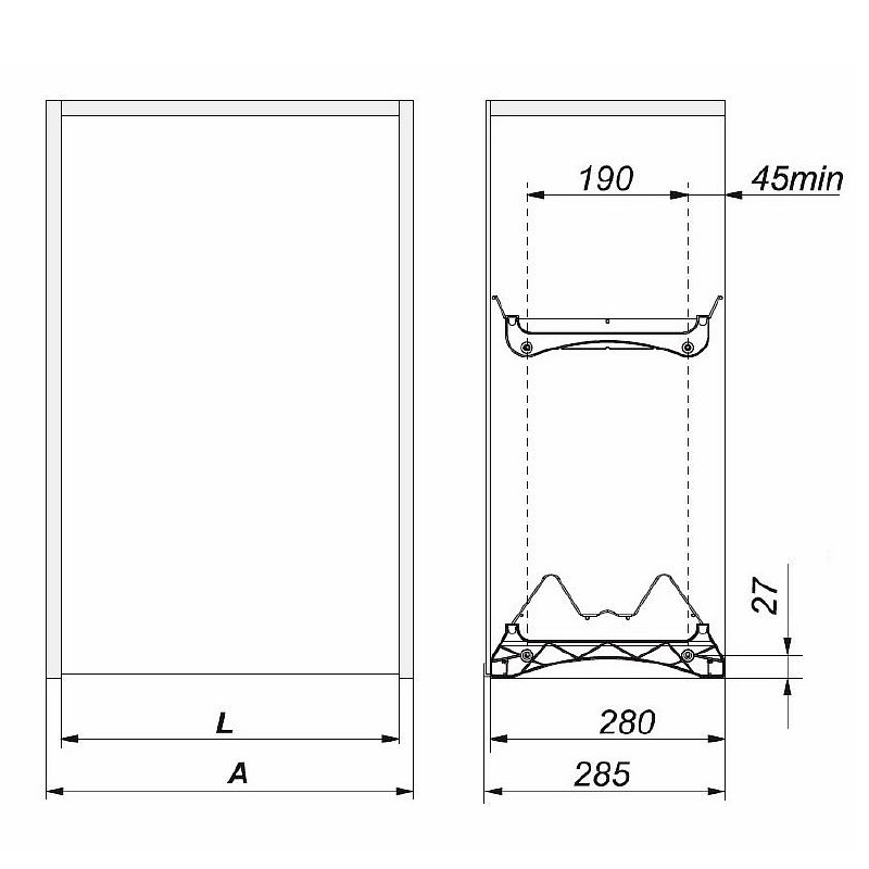 СУШИЛКА 500мм хром 2 уровня 2 поддона М255