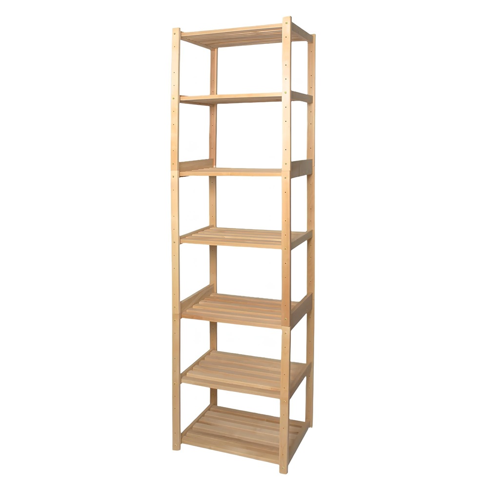 Стеллаж деревянный 7 полок 580х2115х420 мм std-73