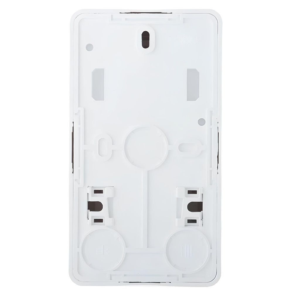 Блок ОП Этюд (1-месная розетка без заземления + 1-клавишный выключатель) белый SchE BPA16-204B