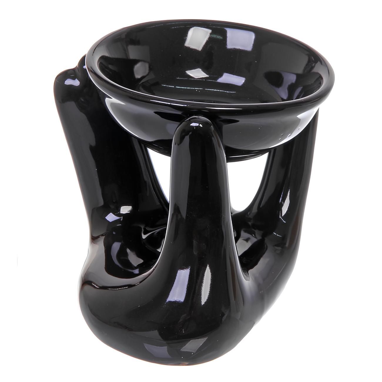 Аромалампа Рука черная 12х9,5 см