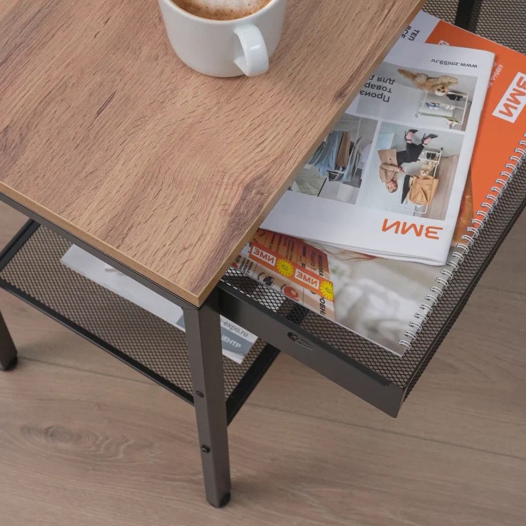 Тумба прикроватная Торонто 12ЛЯ 468х491х307 мм Черный