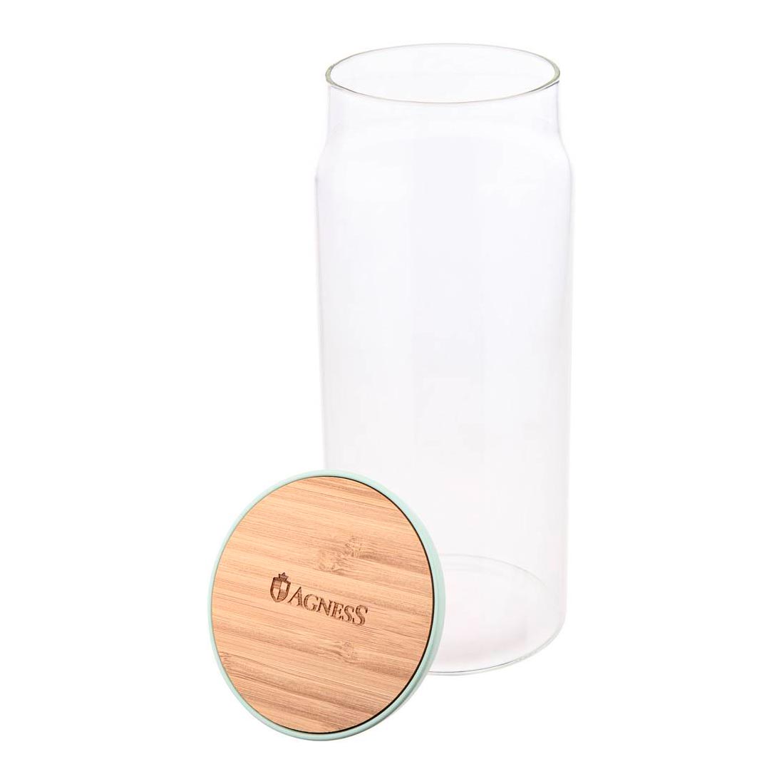 Банка для пищевых продуктов Agness Native 1,1 л 886-106