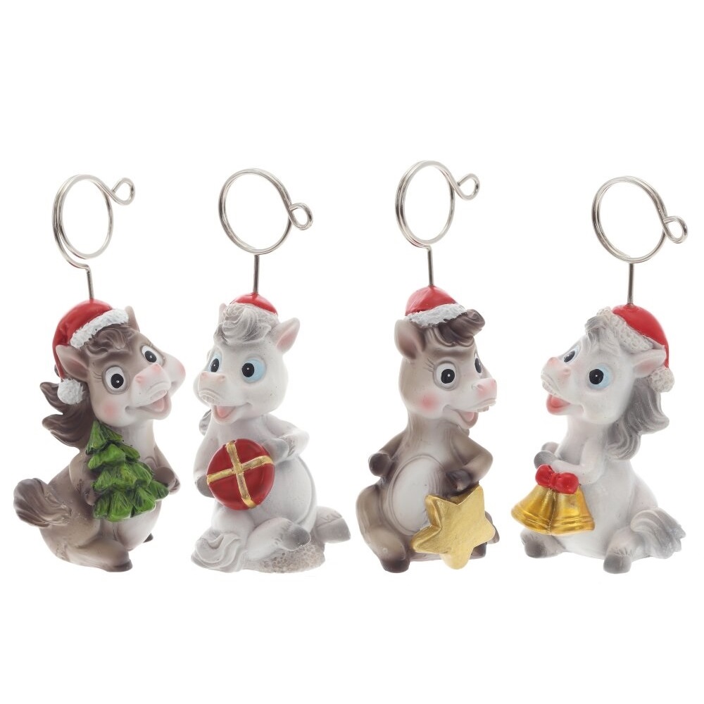 Держатель для визитки Лошадка L4,5 W4 H10 см 4 вида