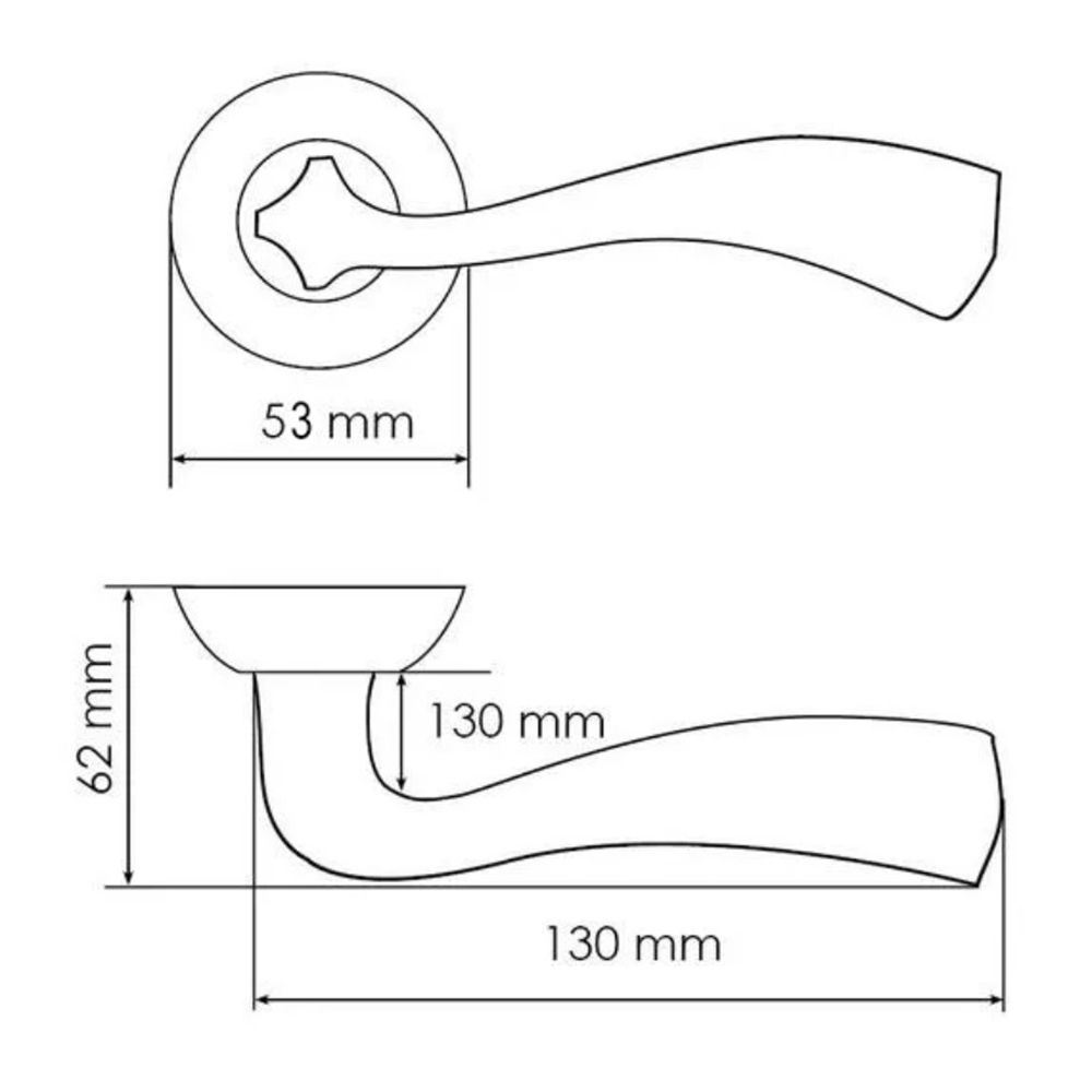 Ручка дверная Morelli Sleep MH-15 MAB ант. бронза круглая розетка