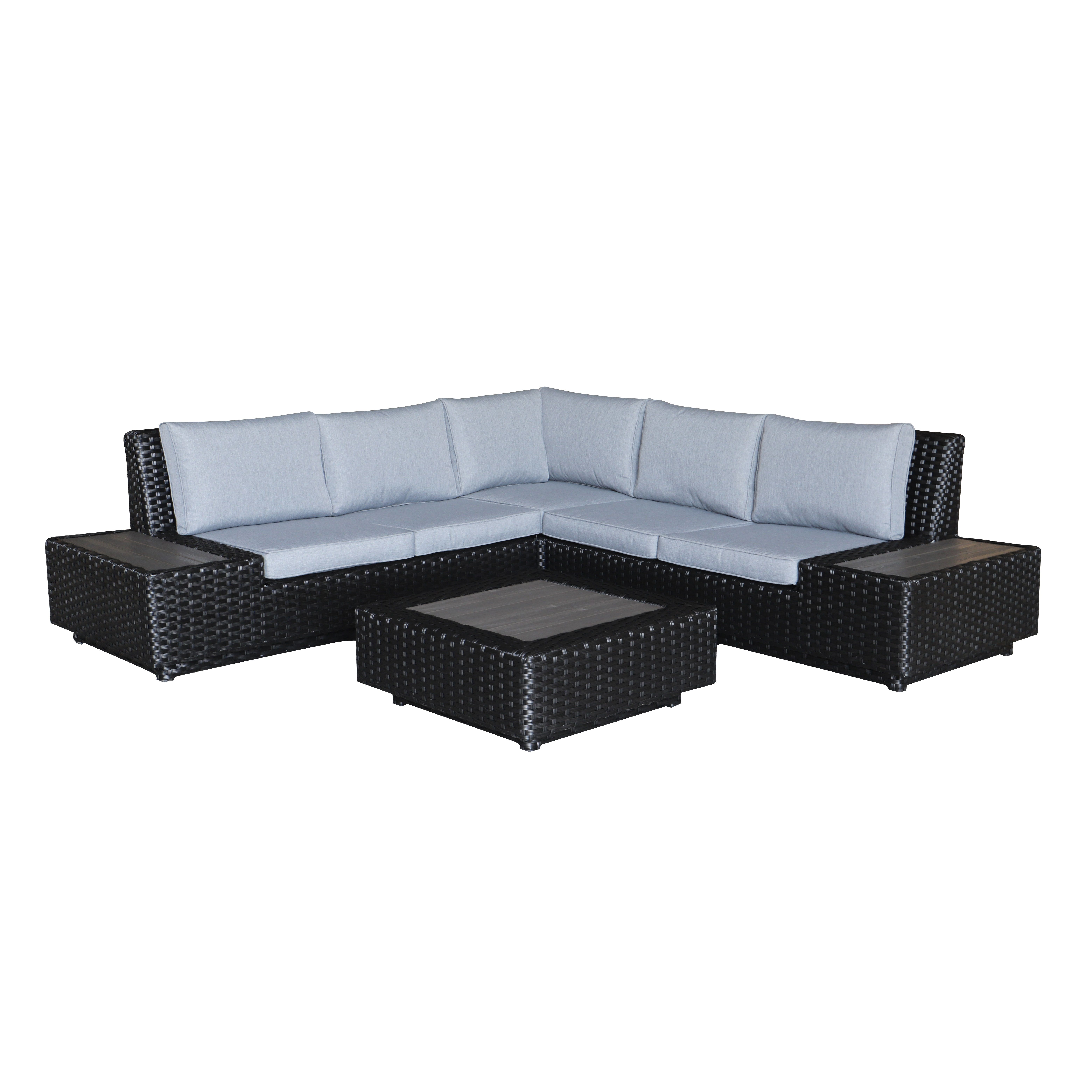 Комплект мебели иск.ротанг угловой Мурано (стол, диван)