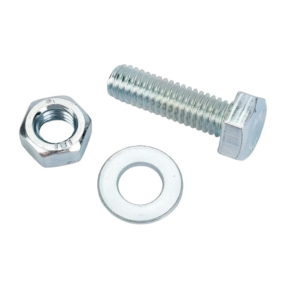 Болт DIN 933 М6х25 мм с шайбой и гайкой 4 шт