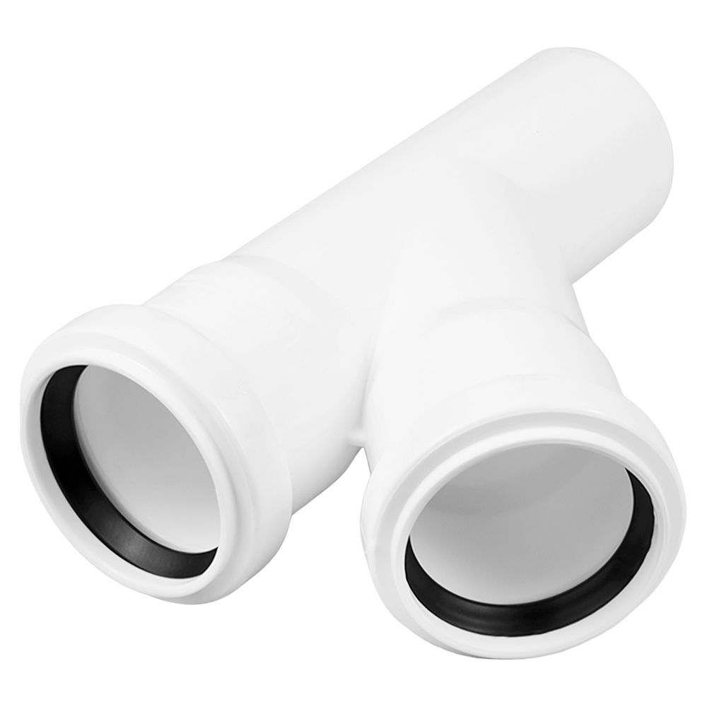 Тройник малошумной канализации 50х50 мм 45° Elite