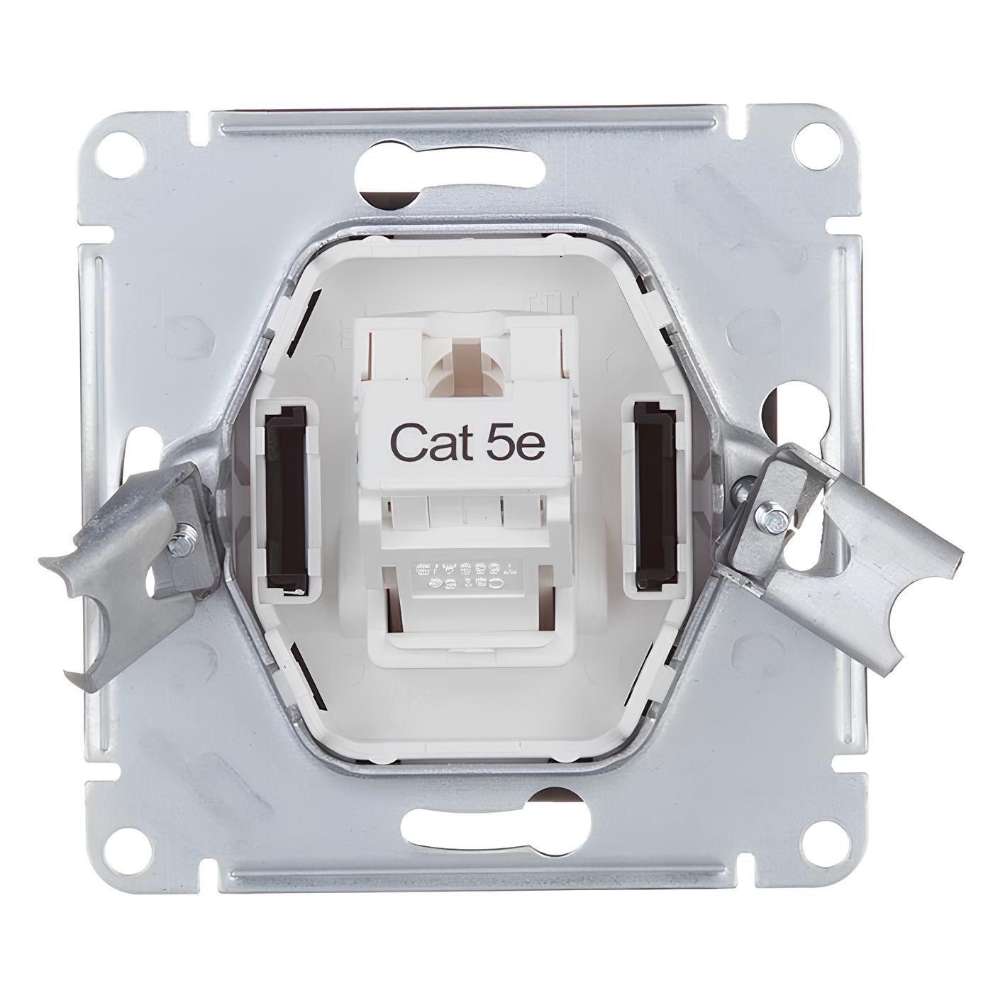 Розетка механизм компьютерная с.у.RJ45 1-м.бел.ATLAS DESIGN SchE ATN000183