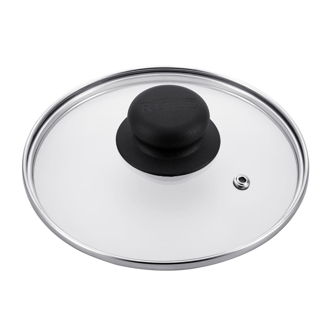 Крышка стеклянная 14 см Regent 93-LID-03-14 c металлическим ободком