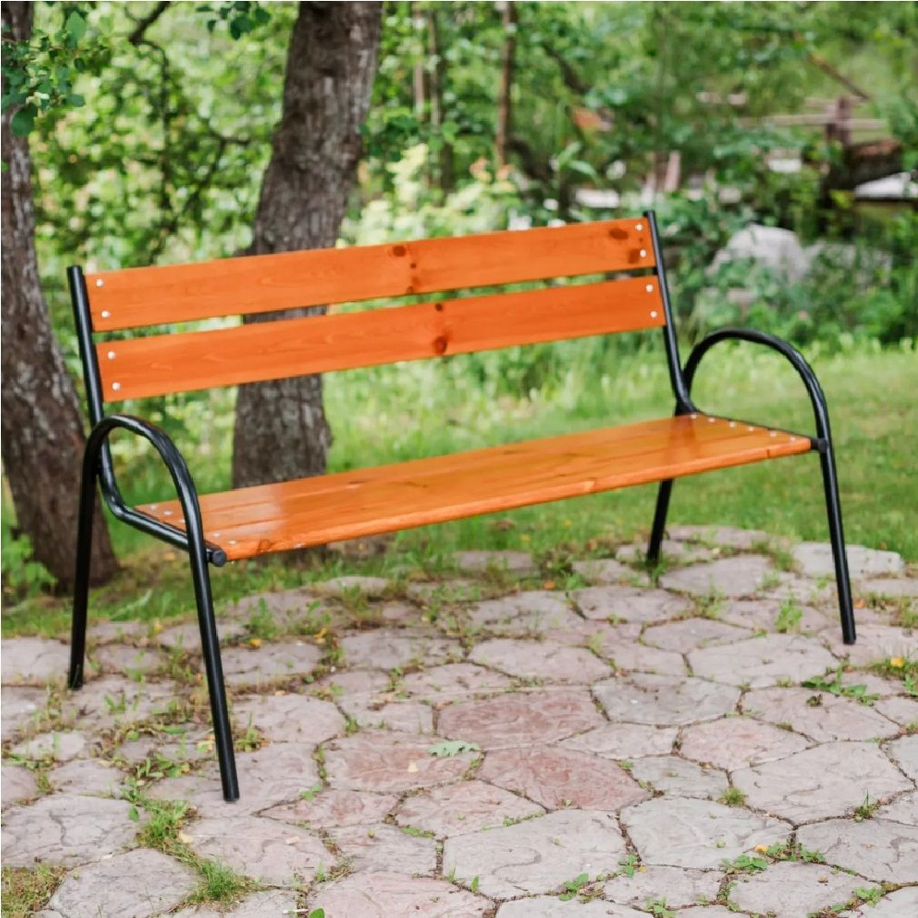 Скамейка дерево/металл Констанц 1500х610х900 мм