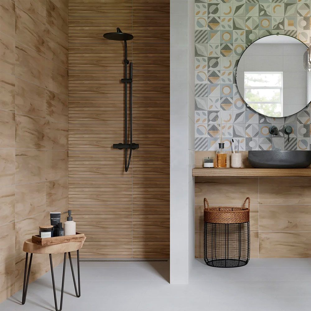 Плитка настенная Gracia Ceramica Supreme beige wall 04 25х60 см бежевая 1,2 м2