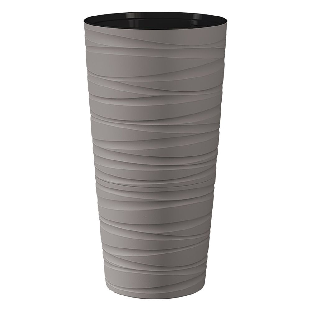 Кашпо Модерн Максимум серый жемчуг 61 см 15 л