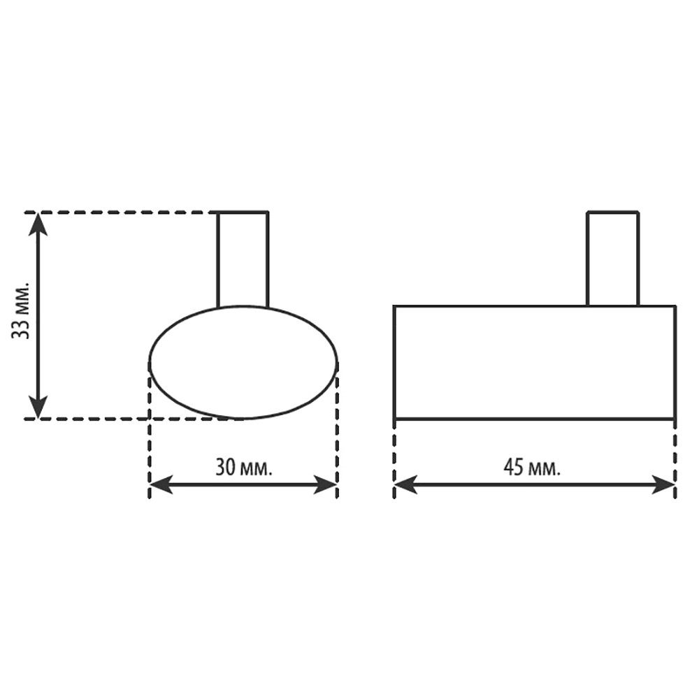 Крючок одинарный AURORA AHK0100