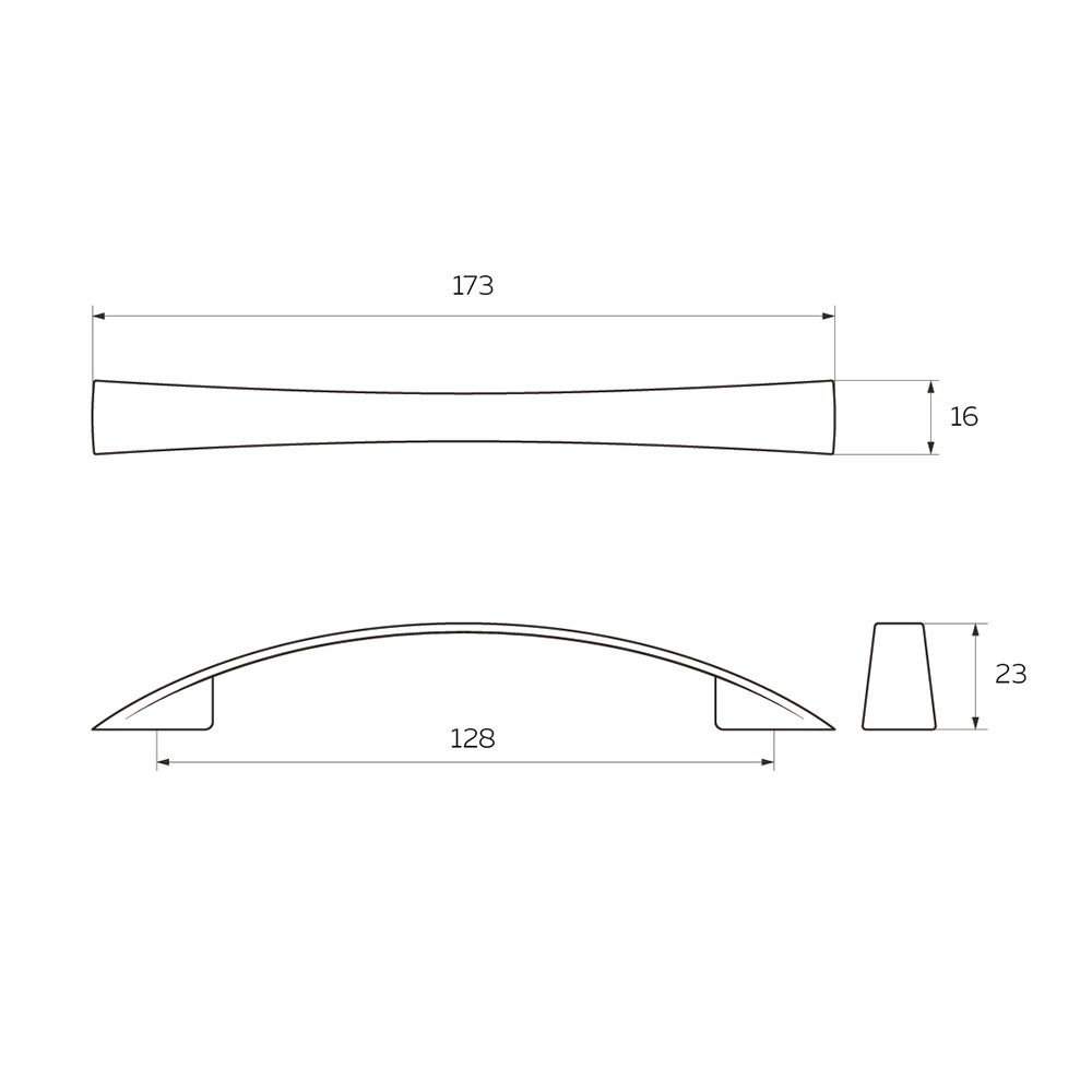 Ручка-скоба 1052-128 мм хром Керрон