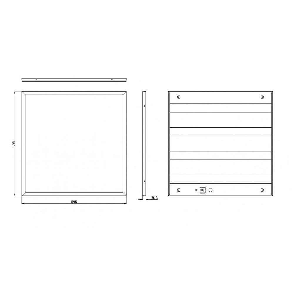 Светильник светодиод.панель SPO-6-36-6K-P ЭРА 595x595x19 36Вт 3000Лм 6500К призма_