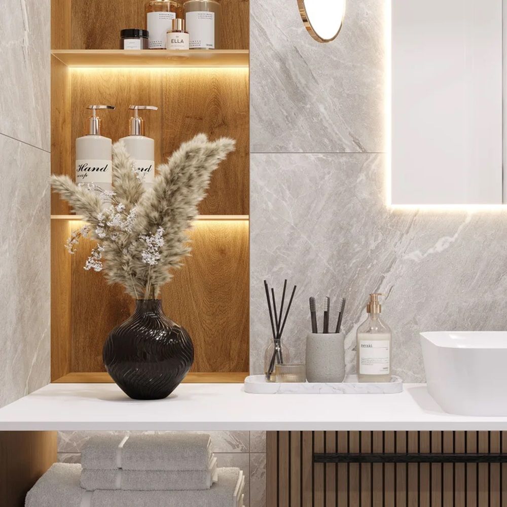 Керамогранит Laparet Crystal Grey 60х60 см серый сатинирован 1,44 м2