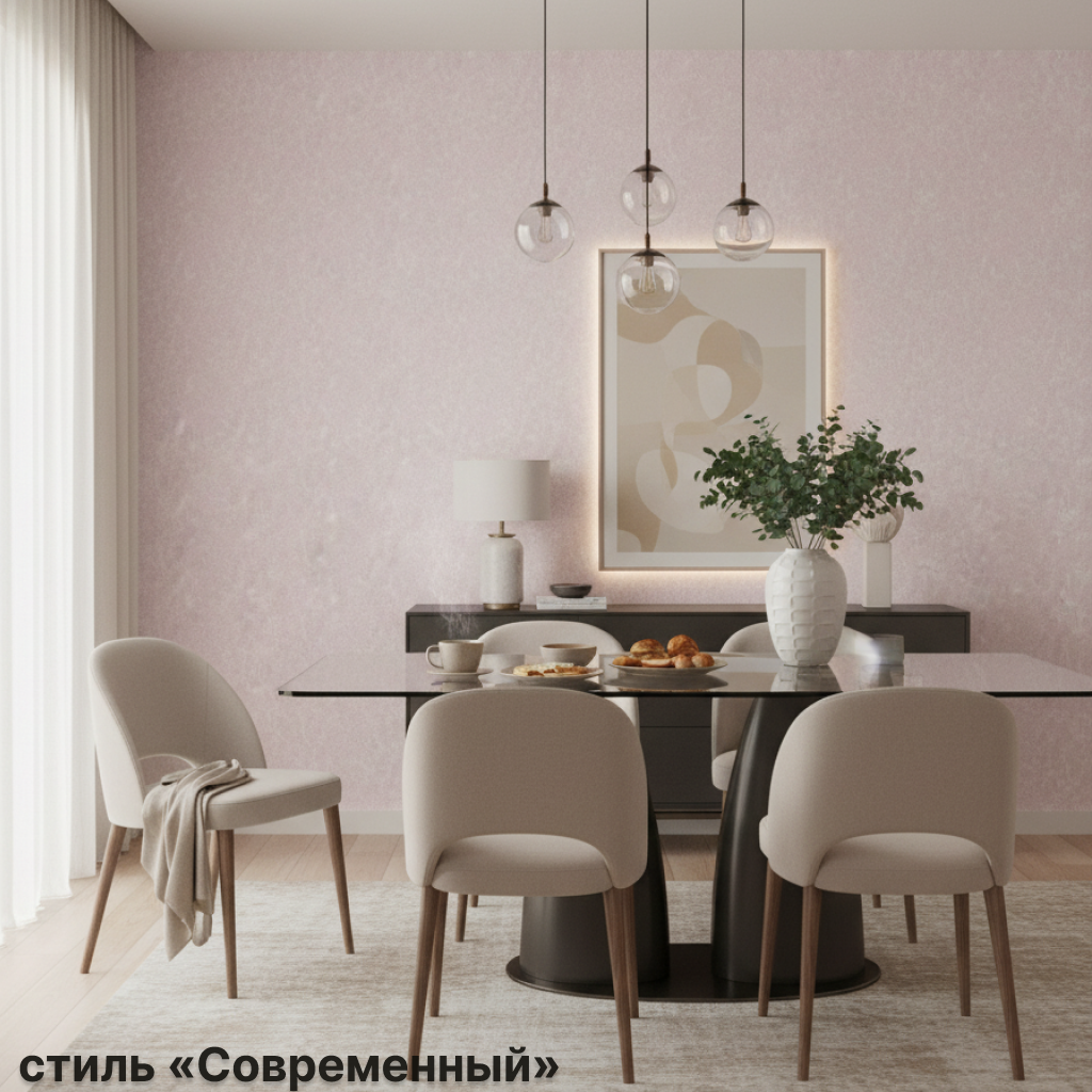 Обои Green Walls Королит С50А 5051 03 пудровые штукатурка 1,06х10,05 м