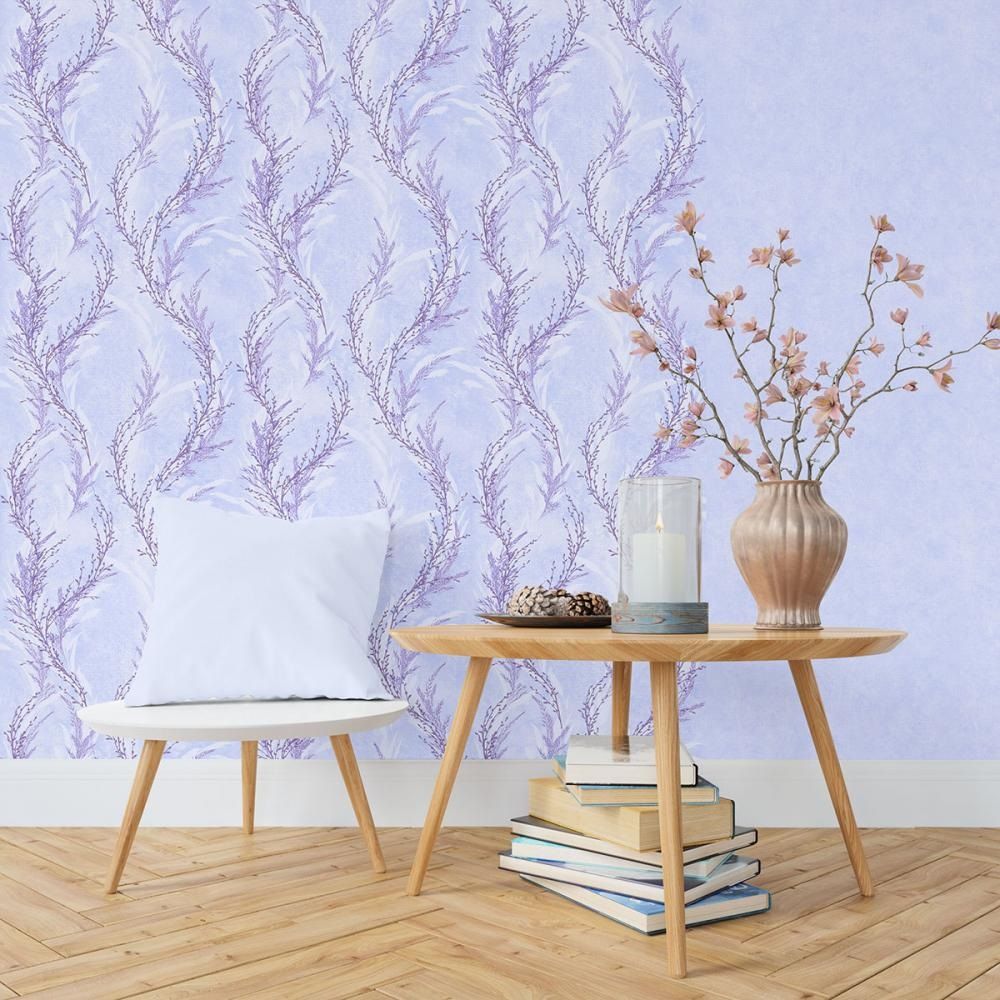 Обои Саратовские С6 Росток-Н 01 Д914 гр 3 Decolor 0,53х10,05 м голубой